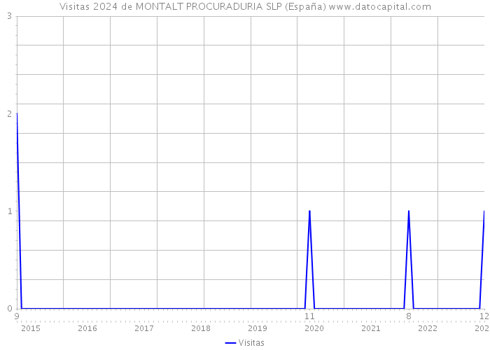 Visitas 2024 de MONTALT PROCURADURIA SLP (España) 