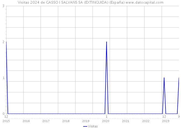 Visitas 2024 de GASSO I SALVANS SA (EXTINGUIDA) (España) 