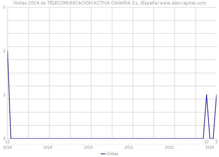 Visitas 2024 de TELECOMUNICACION ACTIVA CANARIA S.L. (España) 
