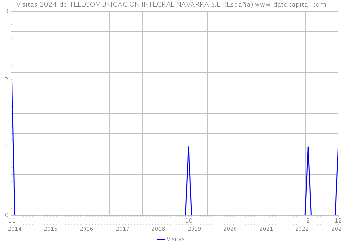 Visitas 2024 de TELECOMUNICACION INTEGRAL NAVARRA S.L. (España) 