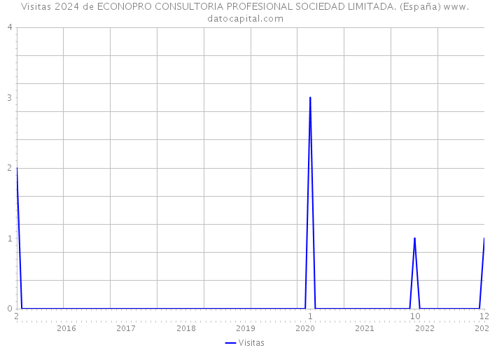 Visitas 2024 de ECONOPRO CONSULTORIA PROFESIONAL SOCIEDAD LIMITADA. (España) 