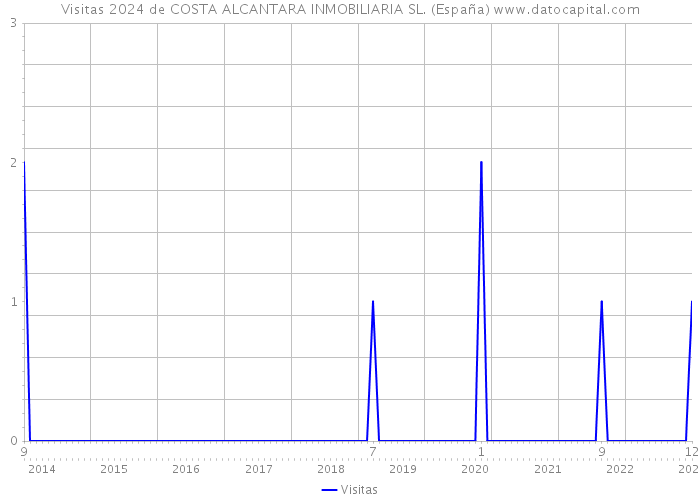 Visitas 2024 de COSTA ALCANTARA INMOBILIARIA SL. (España) 