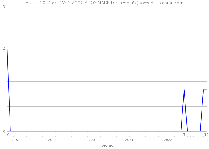 Visitas 2024 de CASIN ASOCIADOS MADRID SL (España) 