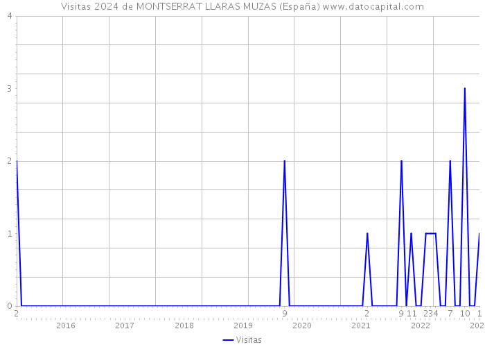 Visitas 2024 de MONTSERRAT LLARAS MUZAS (España) 