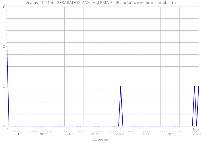 Visitas 2024 de REBABADOS Y VALVULERIA SL (España) 