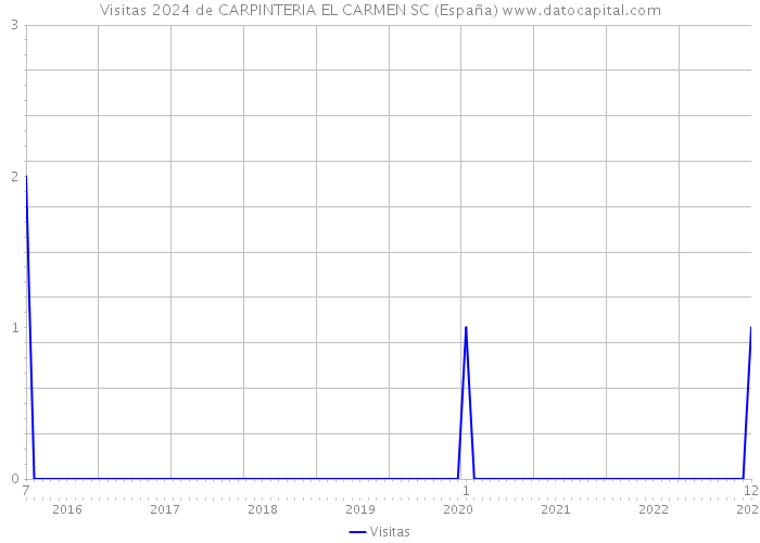 Visitas 2024 de CARPINTERIA EL CARMEN SC (España) 