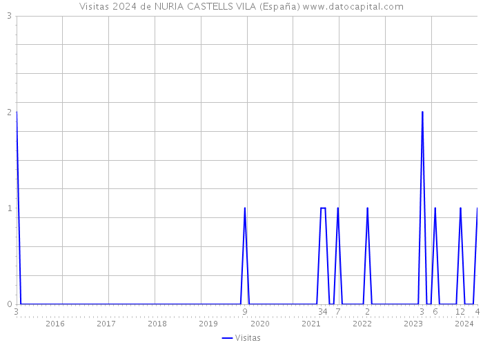Visitas 2024 de NURIA CASTELLS VILA (España) 
