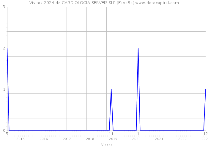 Visitas 2024 de CARDIOLOGIA SERVEIS SLP (España) 