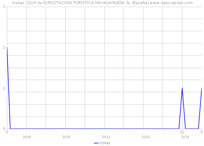 Visitas 2024 de EXPLOTACION TURISTICA NAVALAHUESA SL (España) 
