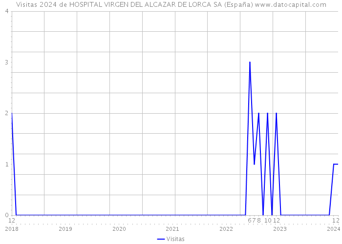 Visitas 2024 de HOSPITAL VIRGEN DEL ALCAZAR DE LORCA SA (España) 