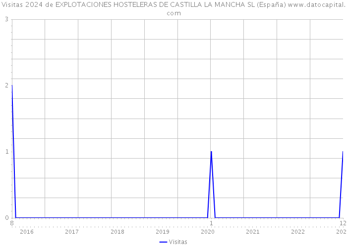 Visitas 2024 de EXPLOTACIONES HOSTELERAS DE CASTILLA LA MANCHA SL (España) 