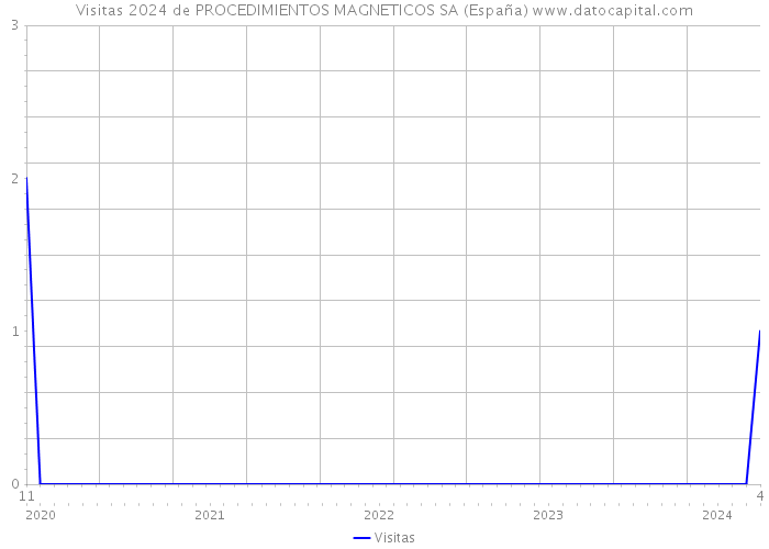 Visitas 2024 de PROCEDIMIENTOS MAGNETICOS SA (España) 