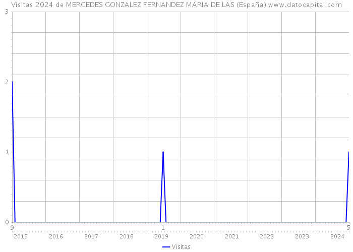 Visitas 2024 de MERCEDES GONZALEZ FERNANDEZ MARIA DE LAS (España) 