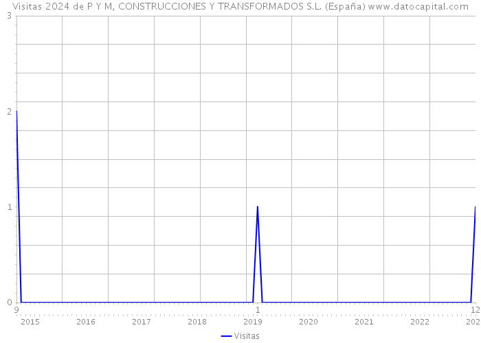Visitas 2024 de P Y M, CONSTRUCCIONES Y TRANSFORMADOS S.L. (España) 
