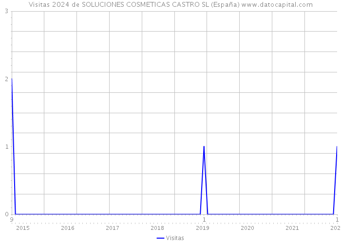 Visitas 2024 de SOLUCIONES COSMETICAS CASTRO SL (España) 
