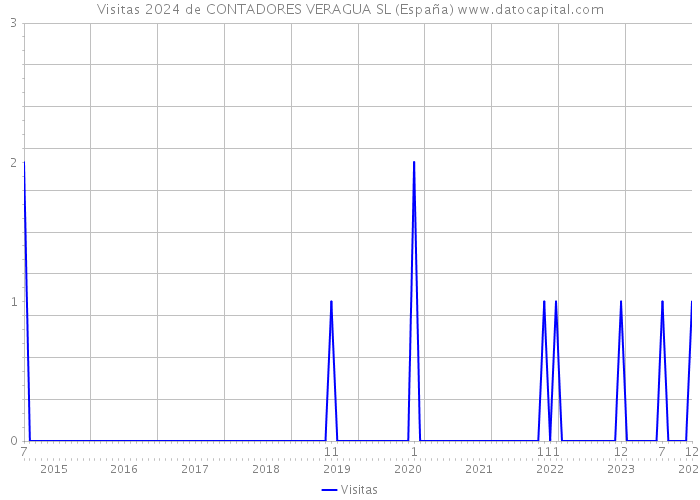 Visitas 2024 de CONTADORES VERAGUA SL (España) 