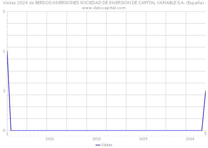 Visitas 2024 de BERDOS INVERSIONES SOCIEDAD DE INVERSION DE CAPITAL VARIABLE S.A. (España) 