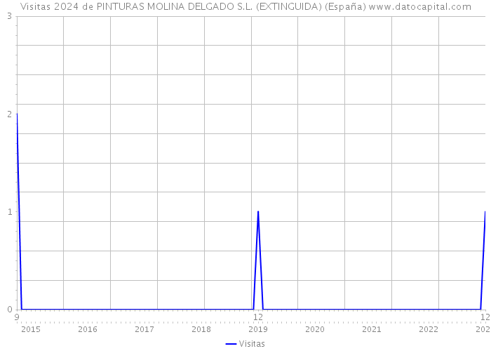 Visitas 2024 de PINTURAS MOLINA DELGADO S.L. (EXTINGUIDA) (España) 