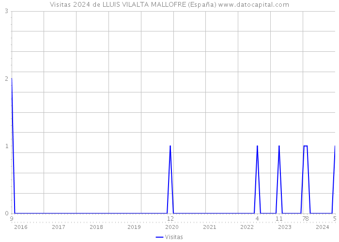 Visitas 2024 de LLUIS VILALTA MALLOFRE (España) 