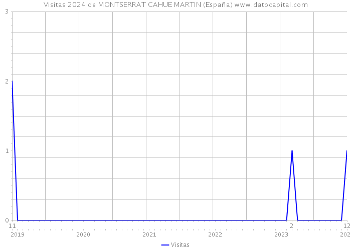 Visitas 2024 de MONTSERRAT CAHUE MARTIN (España) 