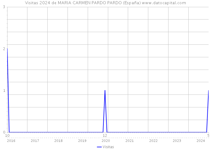 Visitas 2024 de MARIA CARMEN PARDO PARDO (España) 