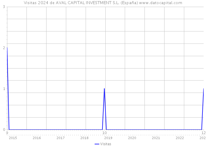 Visitas 2024 de AVAL CAPITAL INVESTMENT S.L. (España) 