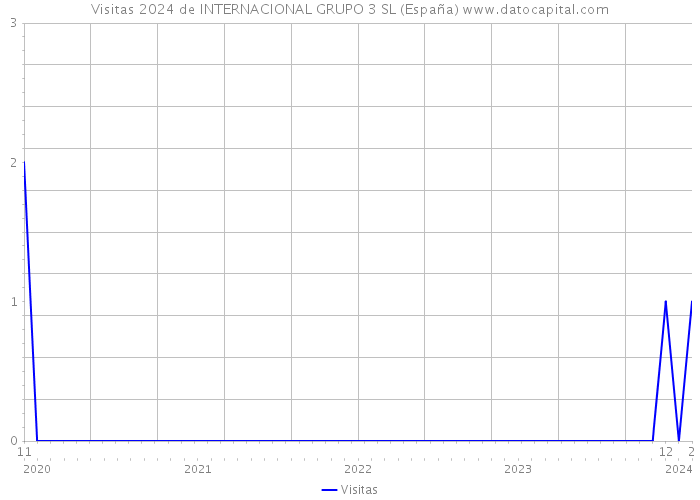 Visitas 2024 de INTERNACIONAL GRUPO 3 SL (España) 
