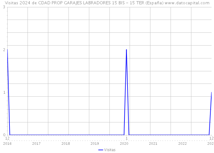 Visitas 2024 de CDAD PROP GARAJES LABRADORES 15 BIS - 15 TER (España) 