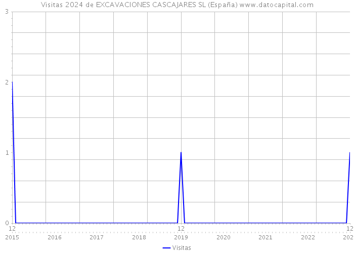 Visitas 2024 de EXCAVACIONES CASCAJARES SL (España) 