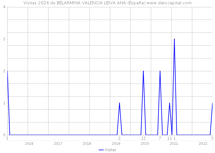 Visitas 2024 de BELARMINA VALENCIA LEIVA ANA (España) 