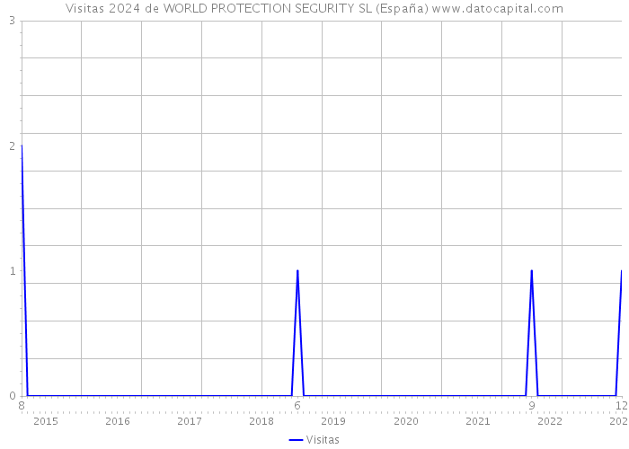 Visitas 2024 de WORLD PROTECTION SEGURITY SL (España) 
