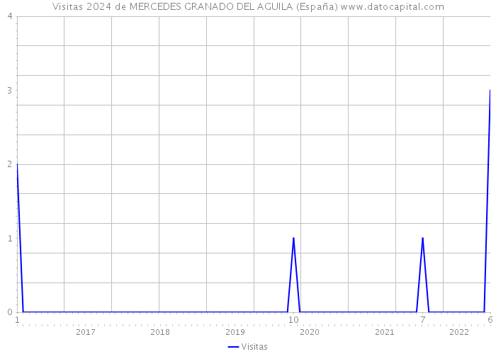 Visitas 2024 de MERCEDES GRANADO DEL AGUILA (España) 