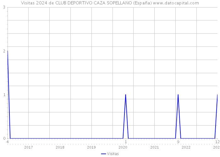 Visitas 2024 de CLUB DEPORTIVO CAZA SOPELLANO (España) 