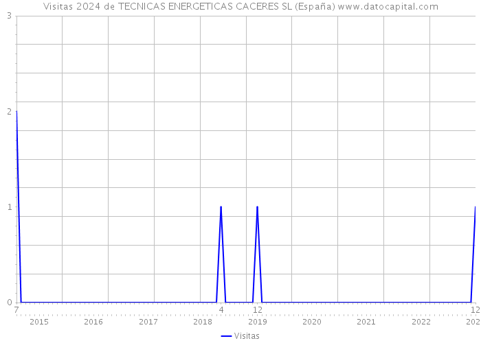 Visitas 2024 de TECNICAS ENERGETICAS CACERES SL (España) 