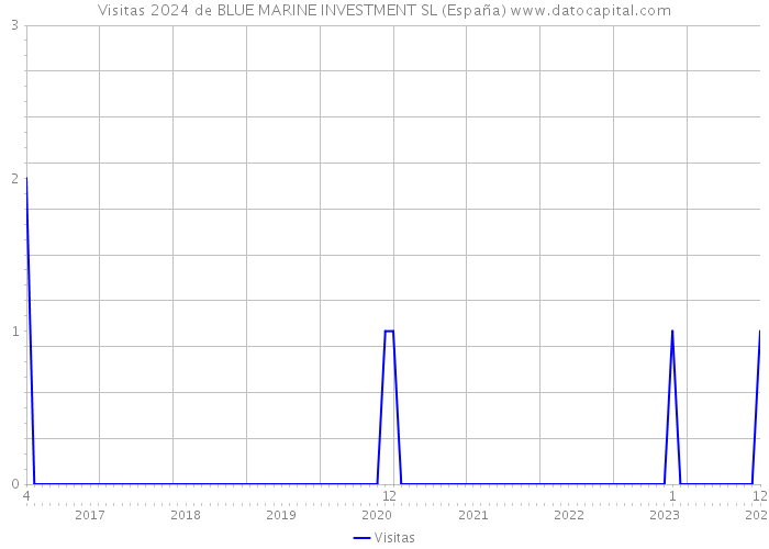 Visitas 2024 de BLUE MARINE INVESTMENT SL (España) 