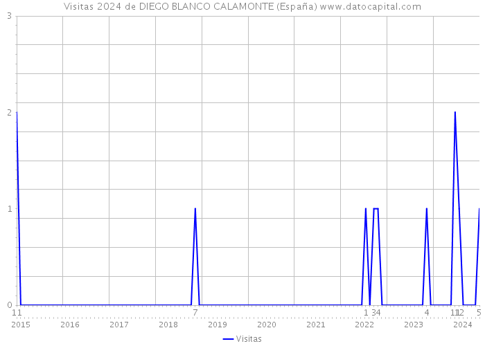 Visitas 2024 de DIEGO BLANCO CALAMONTE (España) 