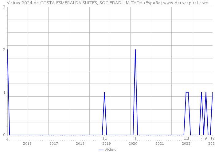 Visitas 2024 de COSTA ESMERALDA SUITES, SOCIEDAD LIMITADA (España) 