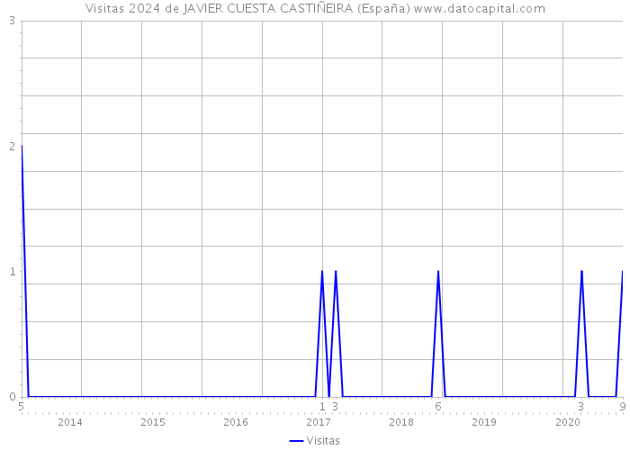 Visitas 2024 de JAVIER CUESTA CASTIÑEIRA (España) 