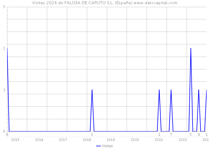 Visitas 2024 de FALOSA DE CAPUTO S.L. (España) 