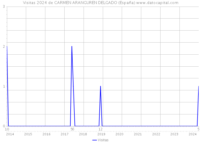 Visitas 2024 de CARMEN ARANGUREN DELGADO (España) 
