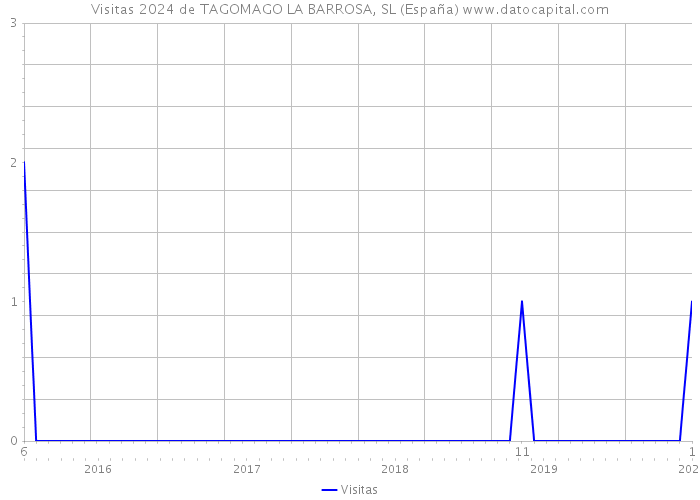Visitas 2024 de TAGOMAGO LA BARROSA, SL (España) 