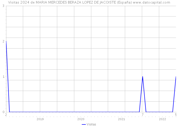 Visitas 2024 de MARIA MERCEDES BERAZA LOPEZ DE JACOISTE (España) 