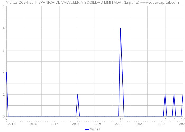 Visitas 2024 de HISPANICA DE VALVULERIA SOCIEDAD LIMITADA. (España) 