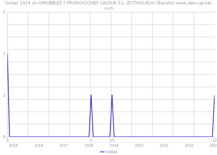 Visitas 2024 de INMUEBLES Y PROMOCIONES GALSUR S.L. (EXTINGUIDA) (España) 