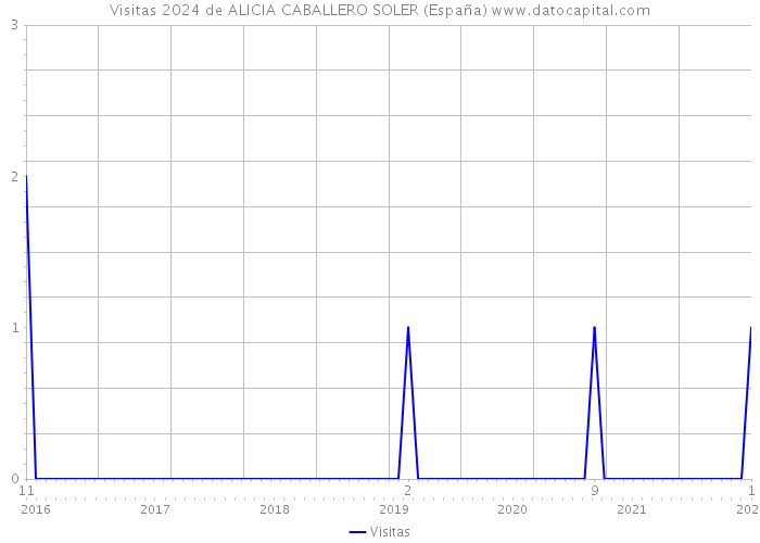 Visitas 2024 de ALICIA CABALLERO SOLER (España) 