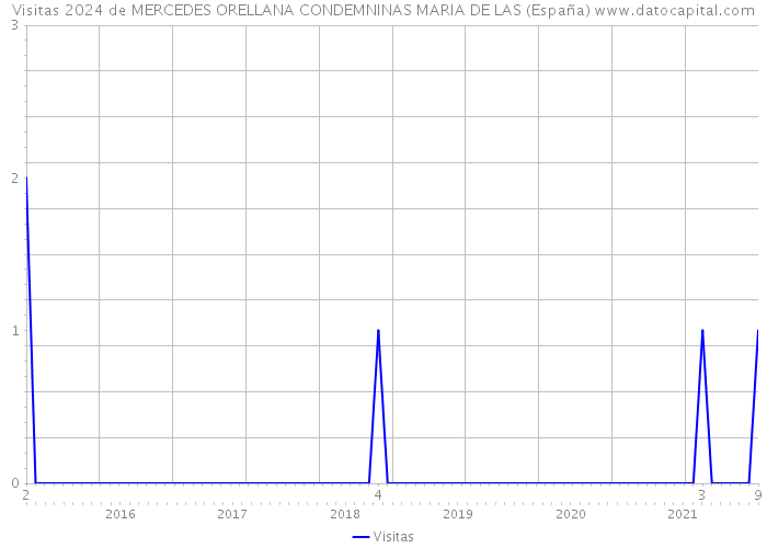 Visitas 2024 de MERCEDES ORELLANA CONDEMNINAS MARIA DE LAS (España) 