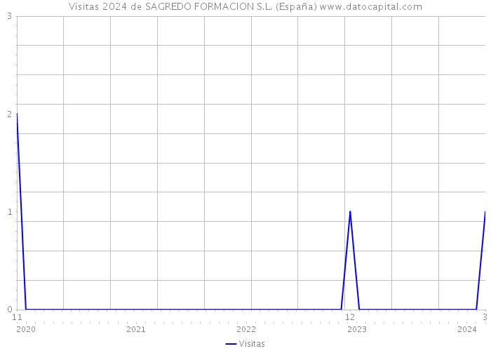 Visitas 2024 de SAGREDO FORMACION S.L. (España) 