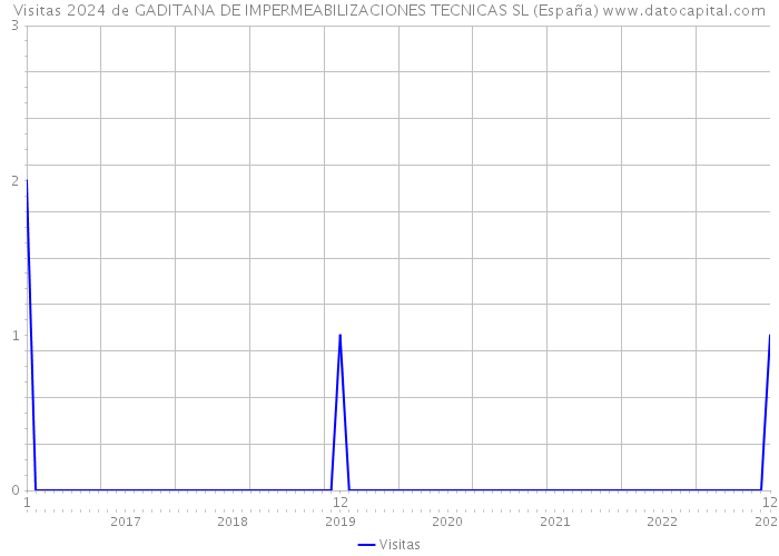 Visitas 2024 de GADITANA DE IMPERMEABILIZACIONES TECNICAS SL (España) 