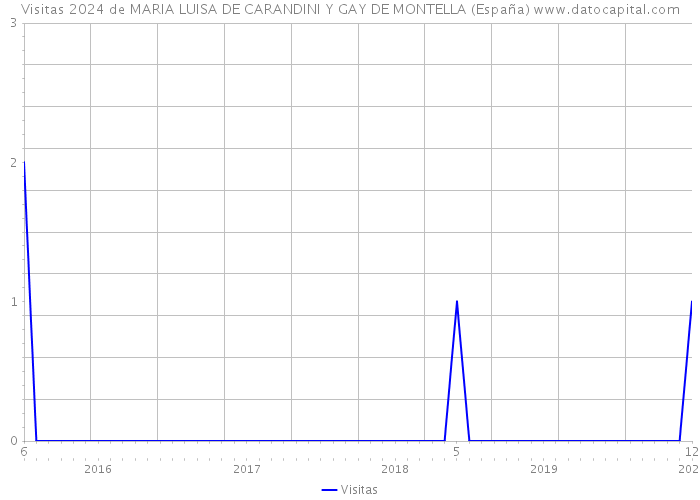 Visitas 2024 de MARIA LUISA DE CARANDINI Y GAY DE MONTELLA (España) 