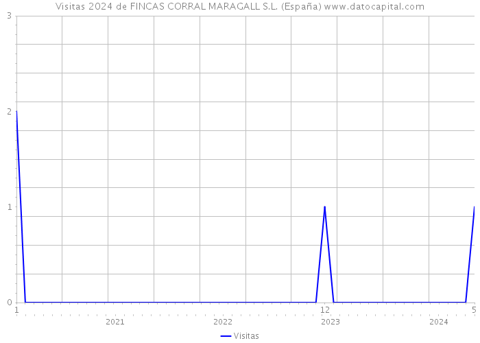 Visitas 2024 de FINCAS CORRAL MARAGALL S.L. (España) 